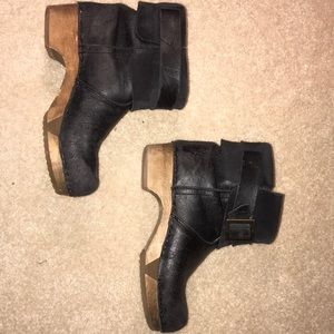Sanita Wooden Clog Bootie 37
